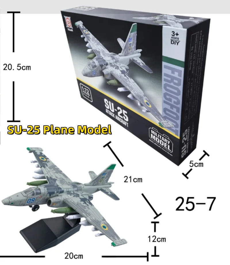 

1/72 Scale ABS Assembly Toy Car M1070 Plastic Puzzle Airplane Model Plane Kits SU25 A10 Toys Aircraft Educational Collection
