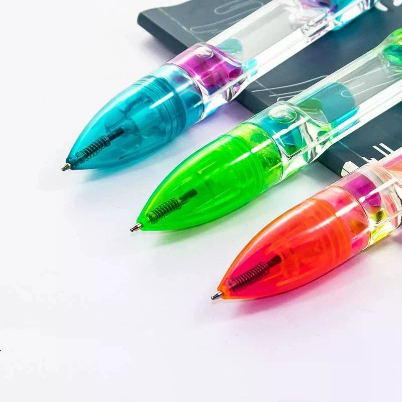 Liquid Bubble Pen-Retractable Ballpoint,6 Colors, Anxiety Relief Stress-Free Writing, Cool Relax Pen For Study/Office