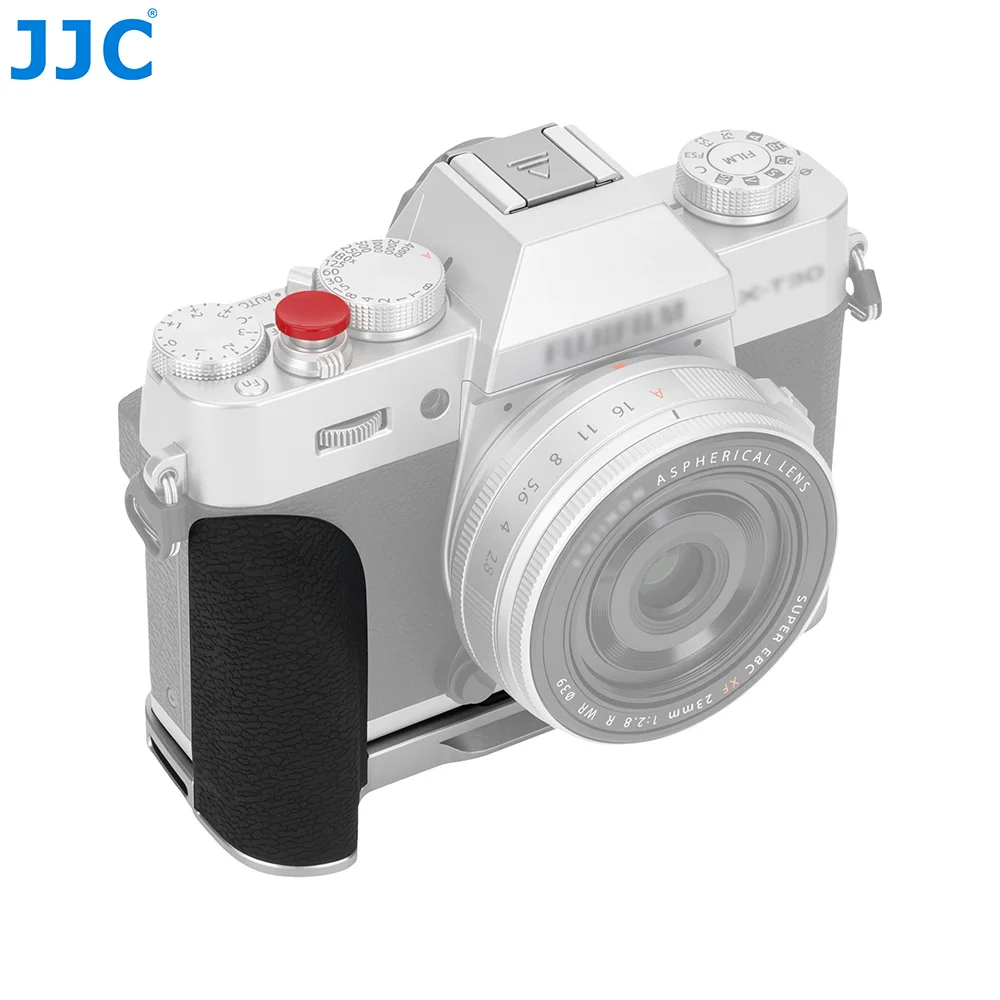 JJC XT30 III II Hand Grip L-Shape Grip Hot Shoe Cover Shutter Button For Fujifilm Fuji X-T30 III II X-T30 X-T20 X-T10 Cameras