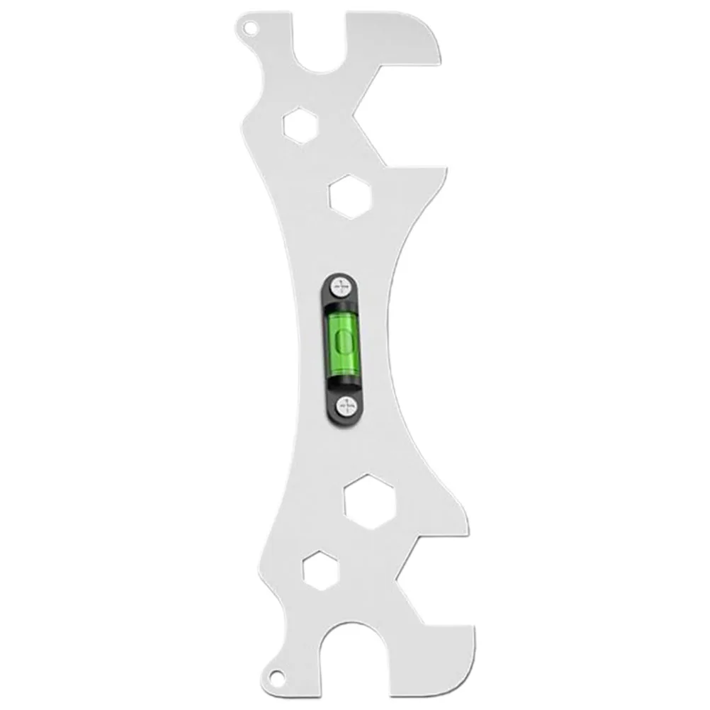 

1pcs Multi-Function Stainless Steel Horizontal Wrench Compact Plumbing Tool for Bathroom Faucet Assembly Disassembly Pipe Basin