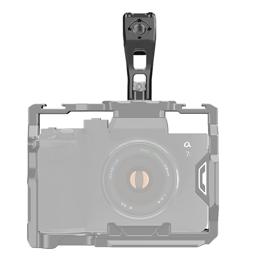 Universal Kamera Top Griff mit Kalten Schuh 3/8 Arri 1/4 Schraube Loch Für Sony Für Canon Für Nikon DSLR Kamera Käfig Vlog Schießen – Detail 24