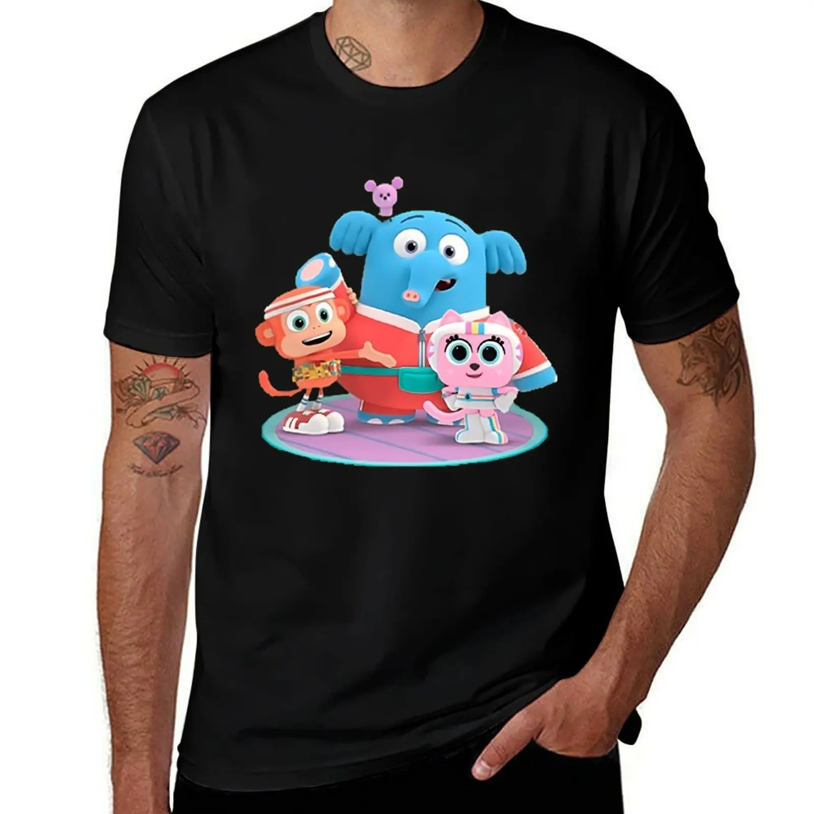 Vintage Children's Animated Streaming Television Series T-Shirt Summer Sports Quick Dry T-Shirt