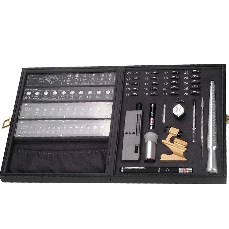 Diamond Jewelry Tools, Jewelry Store Diamond Sales Tools Set Diamond 4C Set Detection 4C Brand