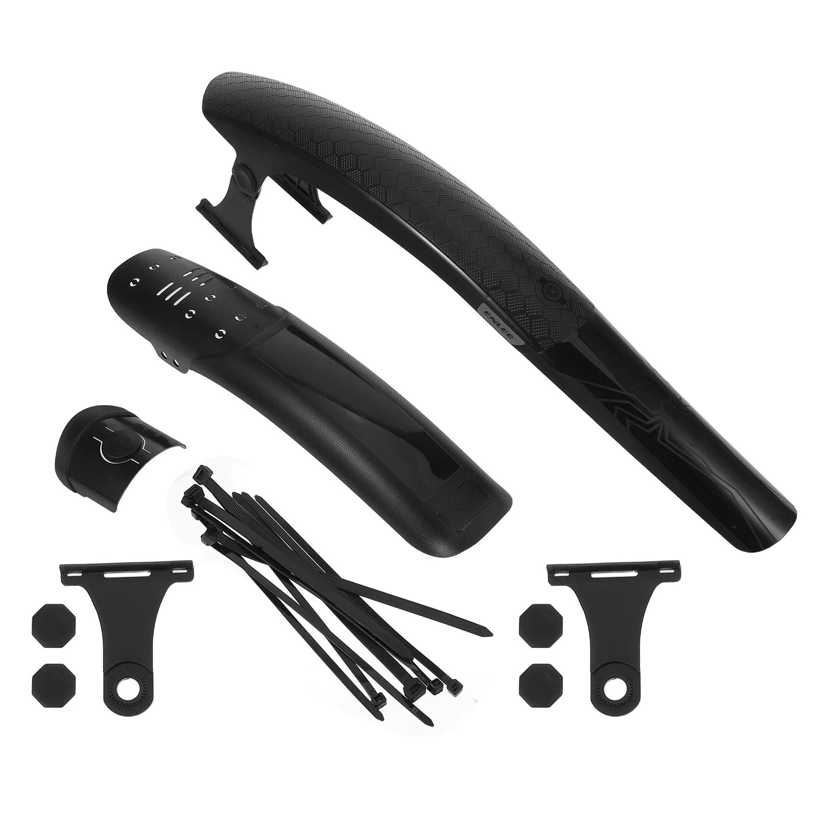 

1Set Adjustable Mountain Bike Mudguard Quick Release Extended Wide Rear Front Splash Guard for Downhill Universal Bike Mud