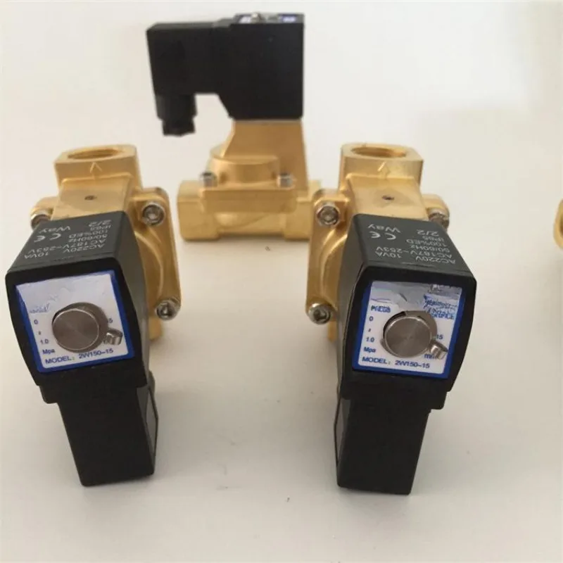 Solenoid valve 220v water 2W150-15/2W030-08 fluid and gas two-position two-way diameter G1/2