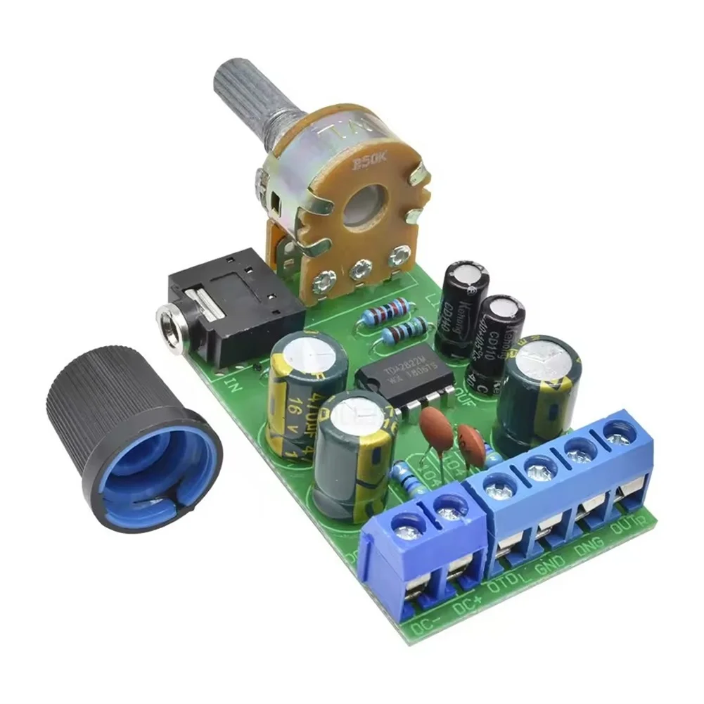4Pcs TDA2822M Dual Channel Audio Board 1.8-12V DC Module With Volume Control For DIY Speaker Electronics