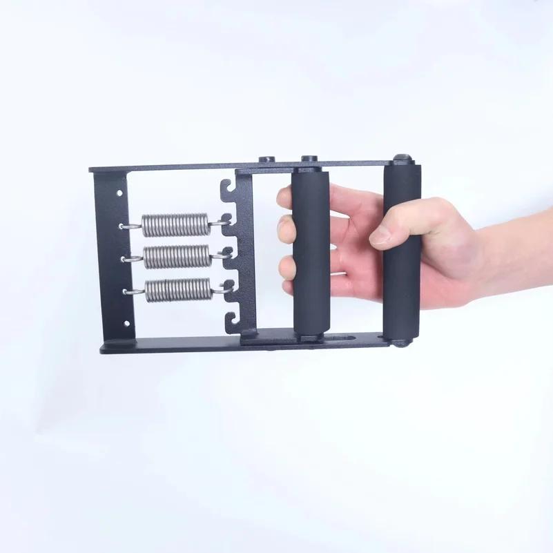 Solid Metal Hand Grip Dynamometer 165lb Adjustable Grip Strength Trainer with 5 Springs Forearm Finger Exercise Equipment