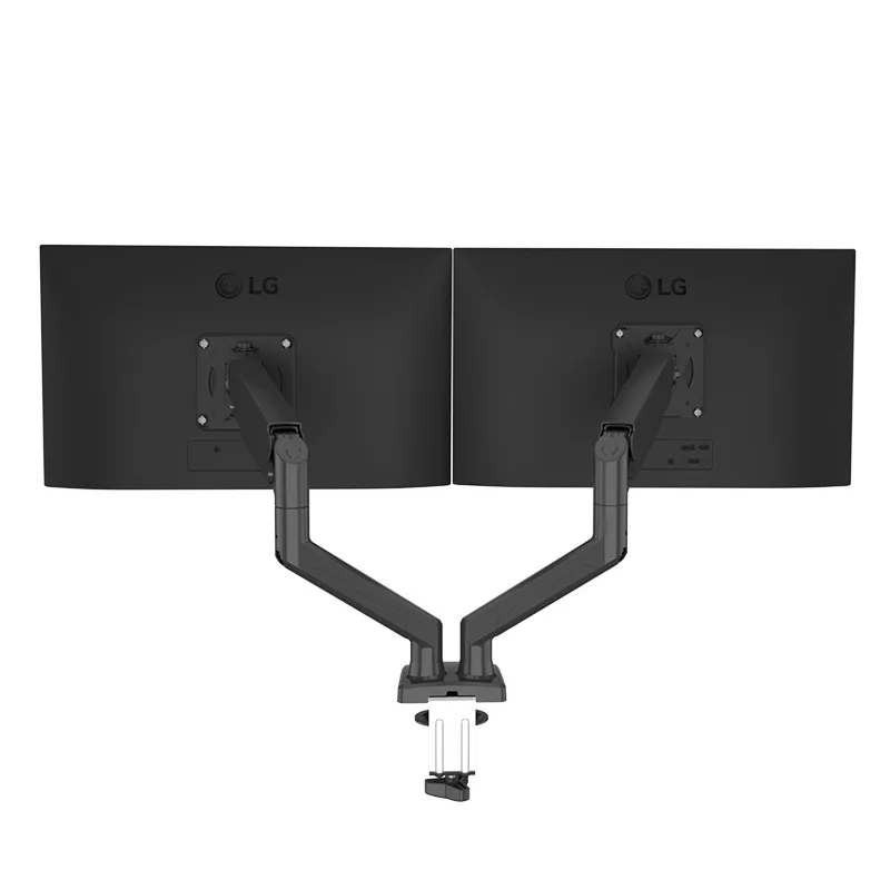 20000 Times Fatigue Test Dual Monitor Stand, Gas Spring Dynamic Hover, Universal Desktop Mount for Two Monitors