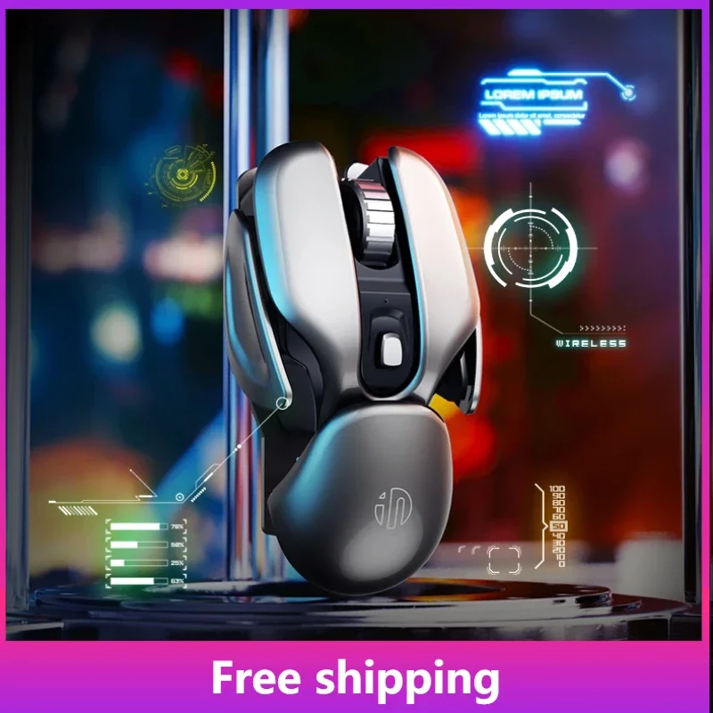 

PX2 Rechargeable Wireless Mouse Silent Metal Mechanical Feeling Excellent Function Powerful Gaming Computer Office Laptop Mouse