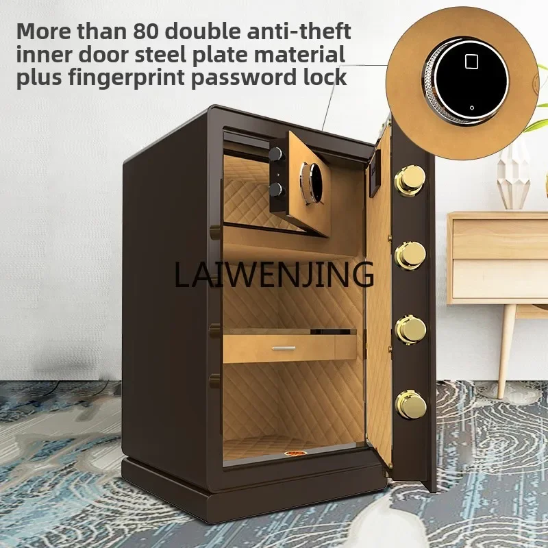 HLZ Home Small Office Smart WIFI Anti-theft Fingerprint Password Key Large Safe