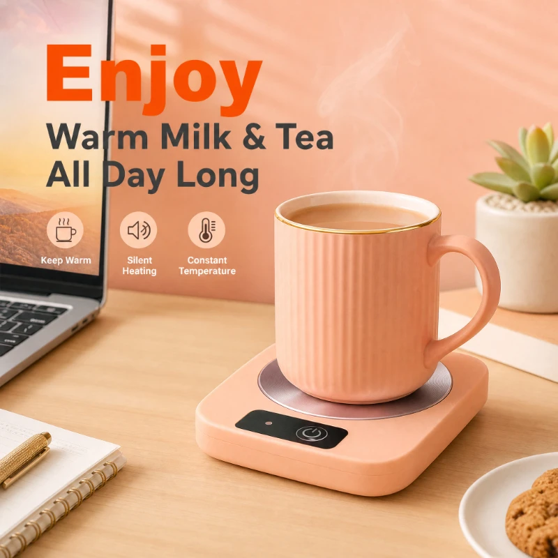 Smart 55°C Mug Warmer Electric Cup Heating Pad Desktop Coffee Tea Milk Constant Temperature Coaster Office Home