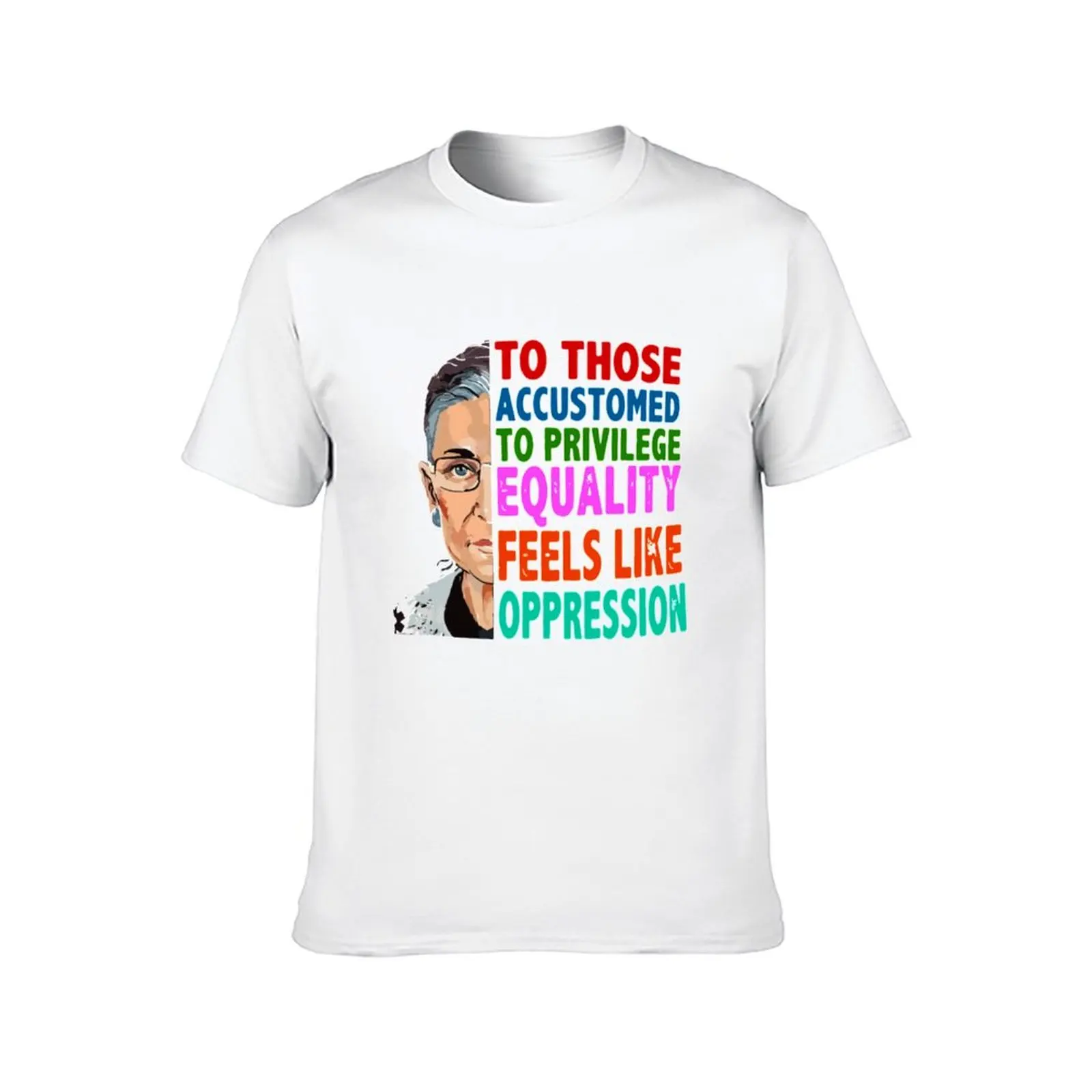 تي شيرت RBG اقتباس لأولئك المعتمدة في المرافق يشعر مثل الضغط تي شيرت رجالي كاجوال قطن تي شيرت 100% تي شيرت #2