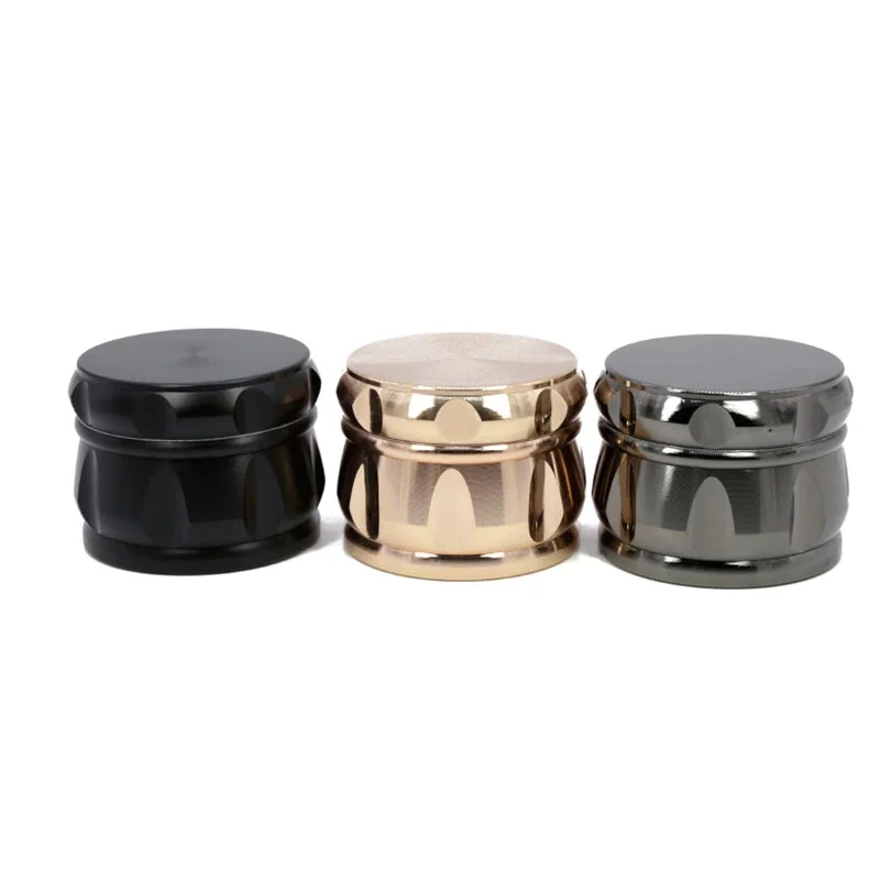 

4 Layer Zinc Alloy Spice Tobacco Grinders 63mm Big High Quality