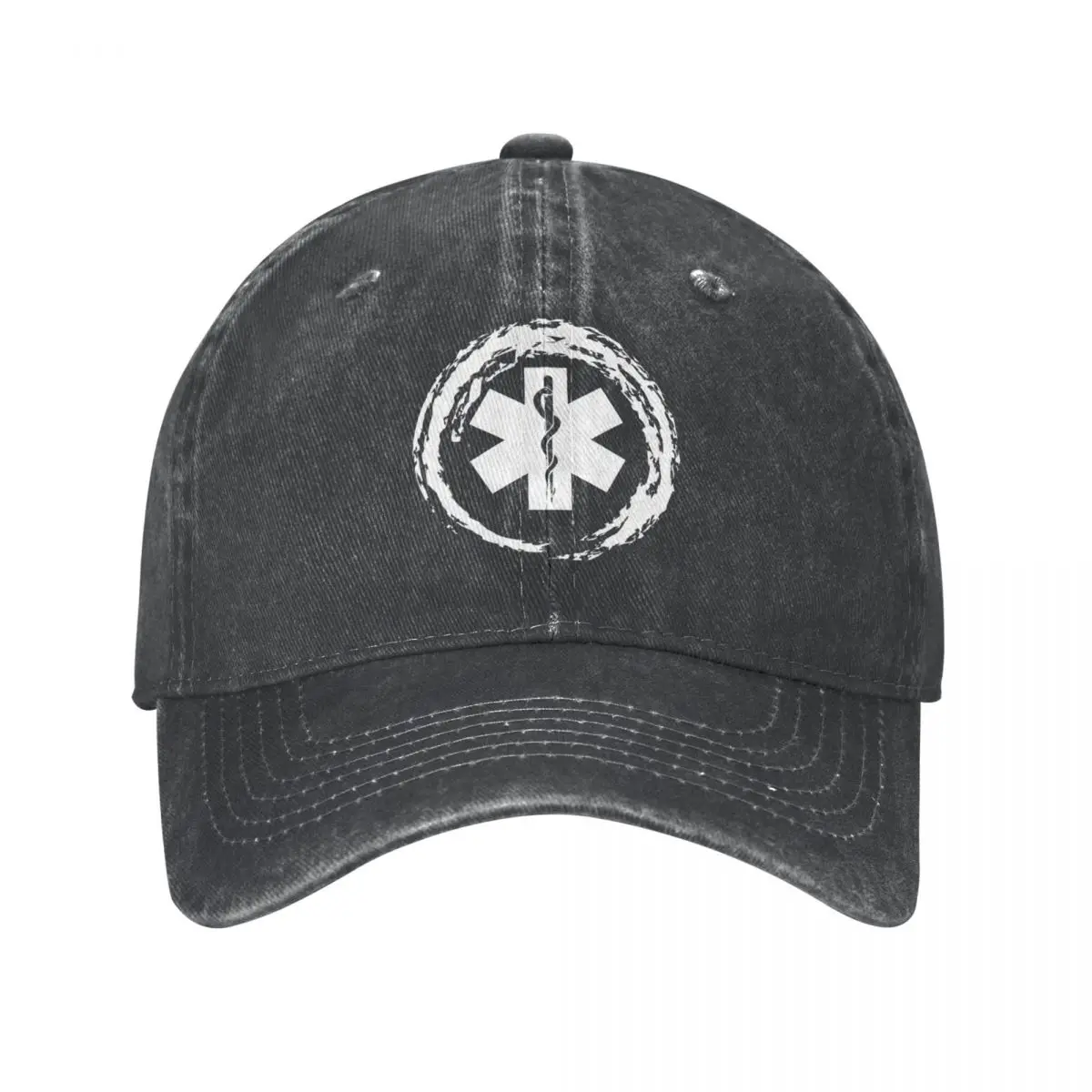 Vintage EMT Star Of Life Emergency Medical Baseball Caps Men Women Distressed Washed Headwear Outdoor Activities Hats Cap