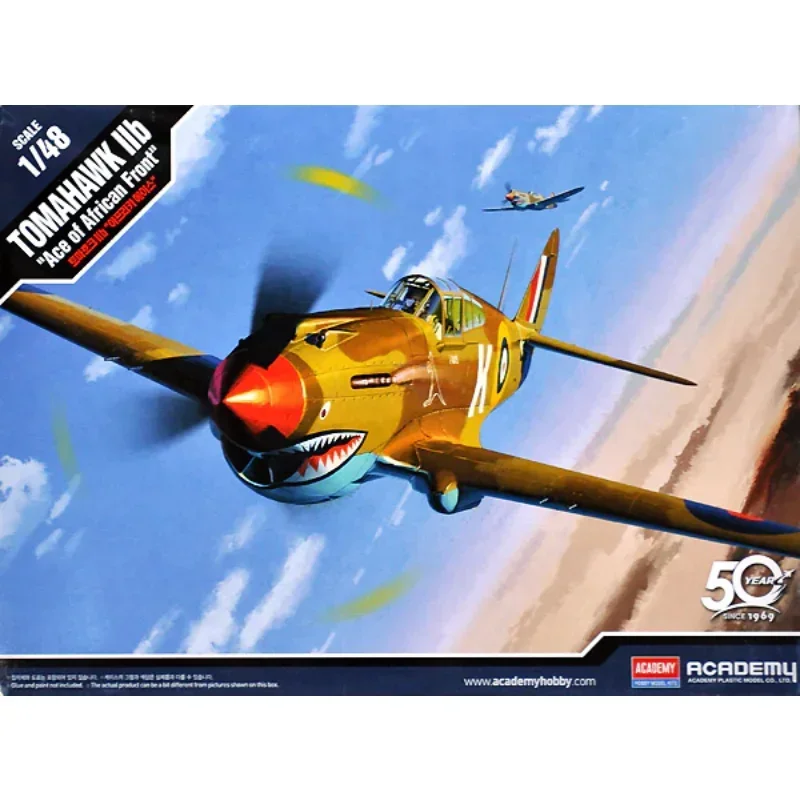 

1/48 Academy model 12235 Royal Air Force Tomahawk IIb "Ace of African Front" assembly Scale diy toys Model Kit