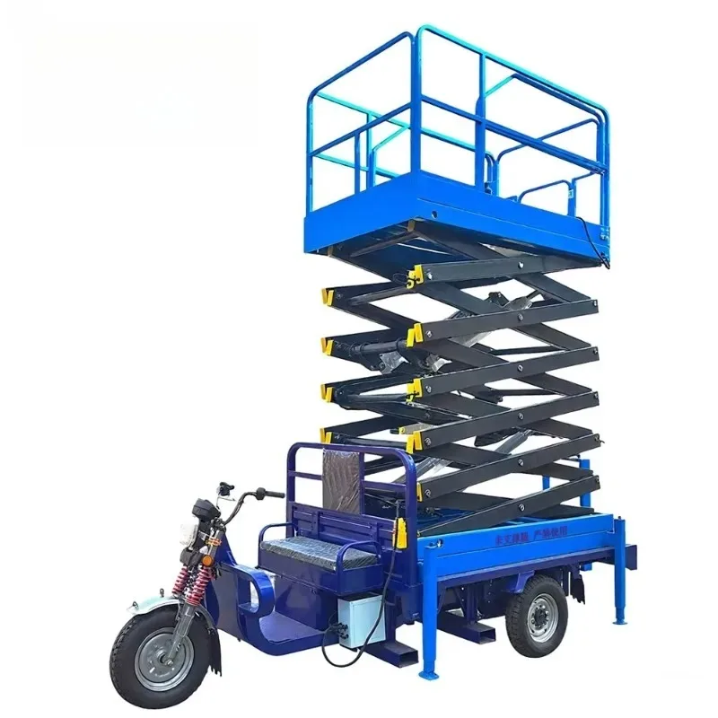 Factory price high-altitude operation lifting platform, high-altitude vehicle, electric three wheeled mobile scissor lift