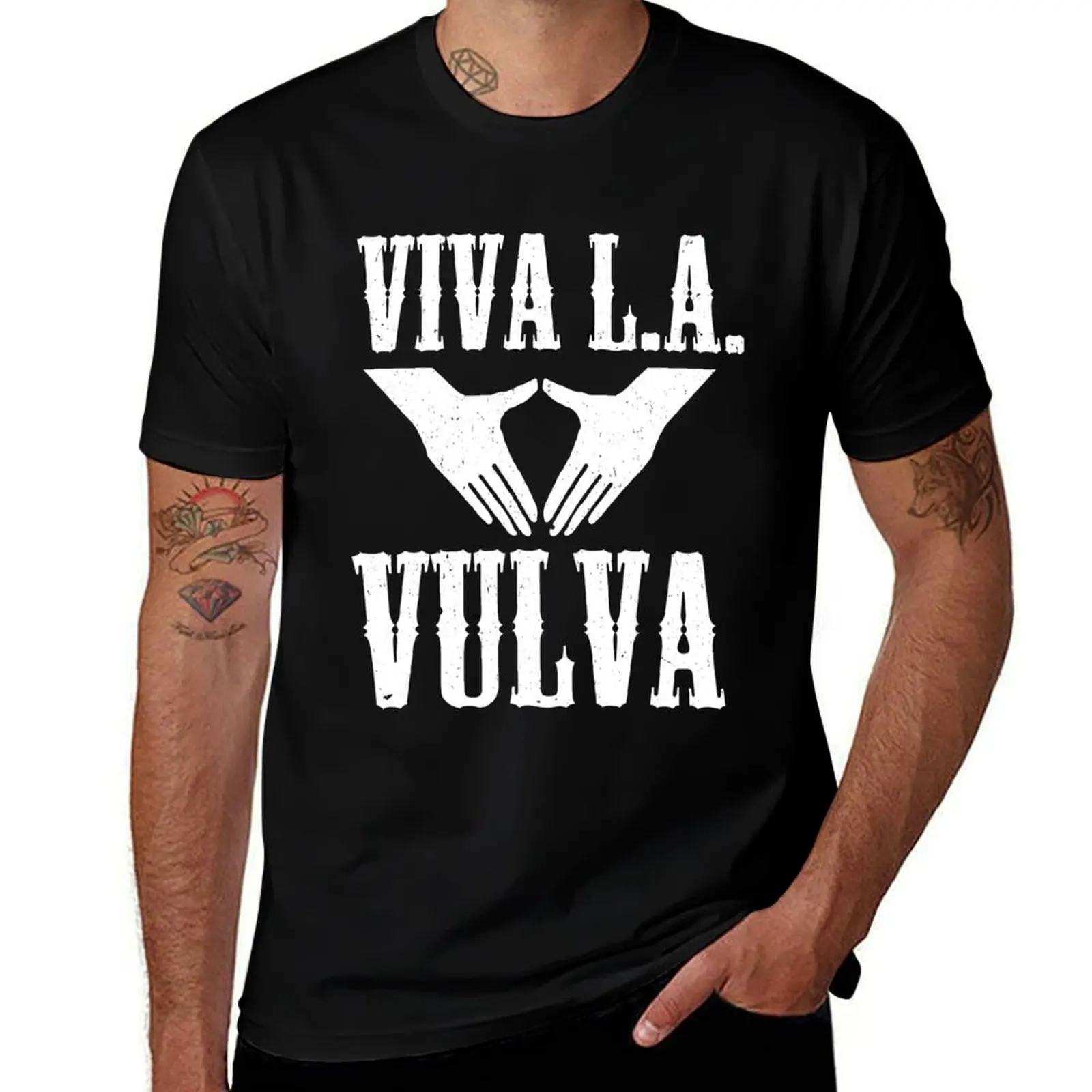 VIVA LA VULVA (DRK) T-Shirt Anti-Perspiration Workout Top