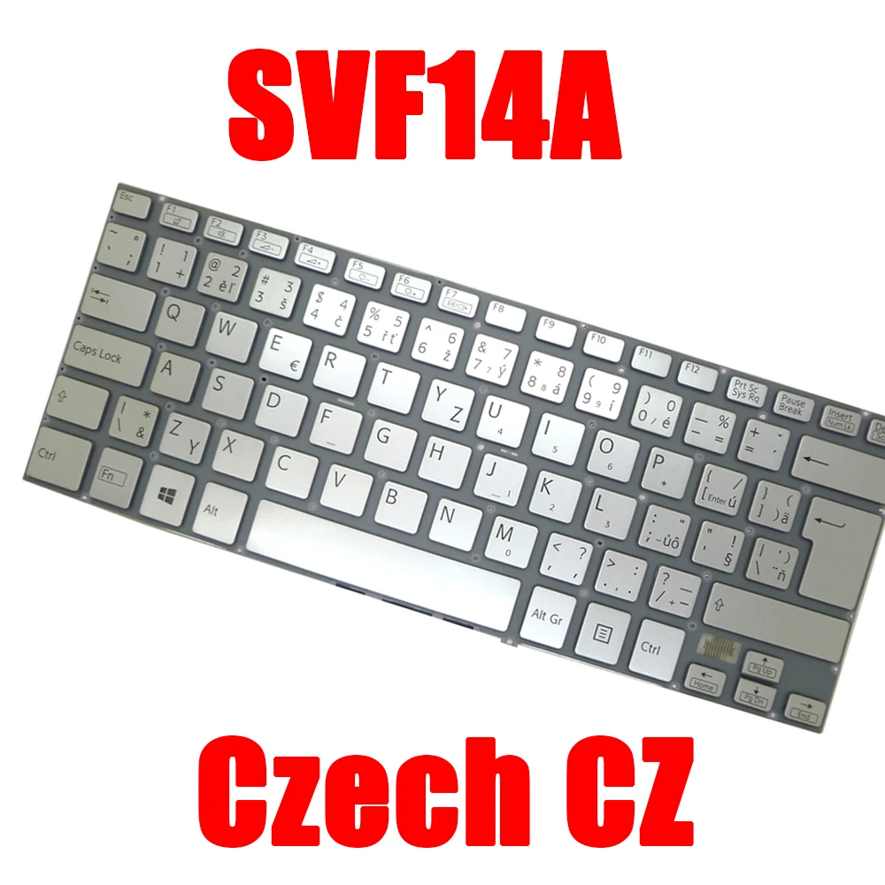 

Laptop Keyboard For SONY SVF14A 9Z.NABBQ.10C 149238731CZ AEGD53010203A V141106CK1CS 9Z.NABSQ.00C AEGD53000103A Czech CZ New