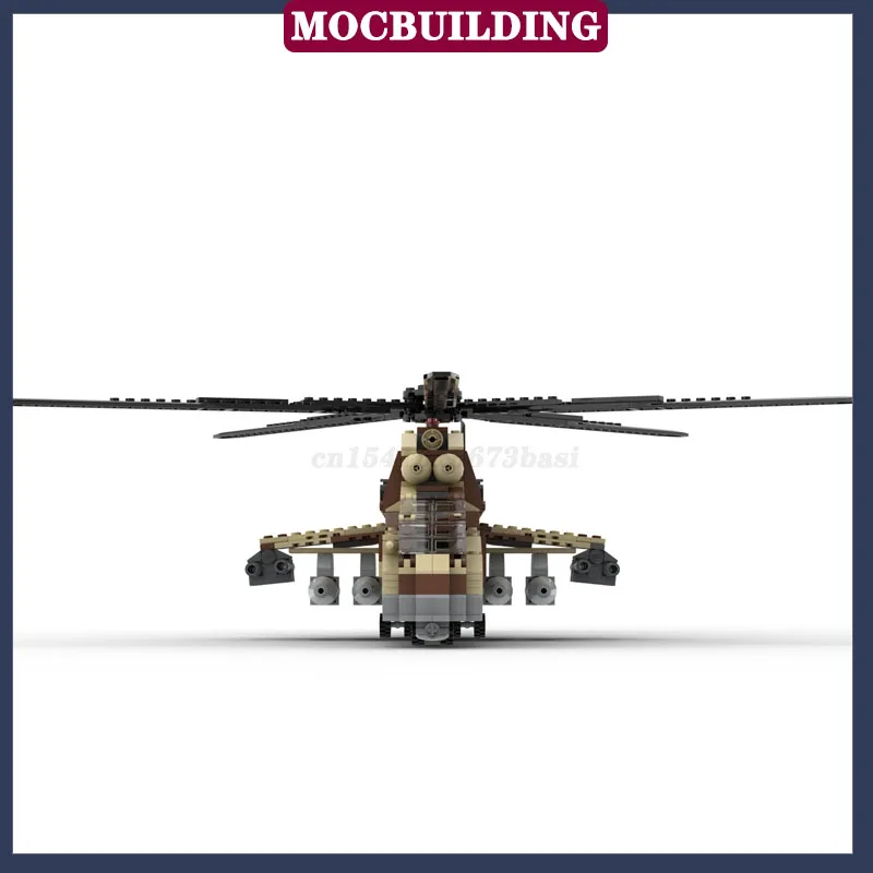 Cidade Mi-24 helicóptero modelo bloco de construção montagem transporte avião menino coleção série brinquedos das crianças presentes