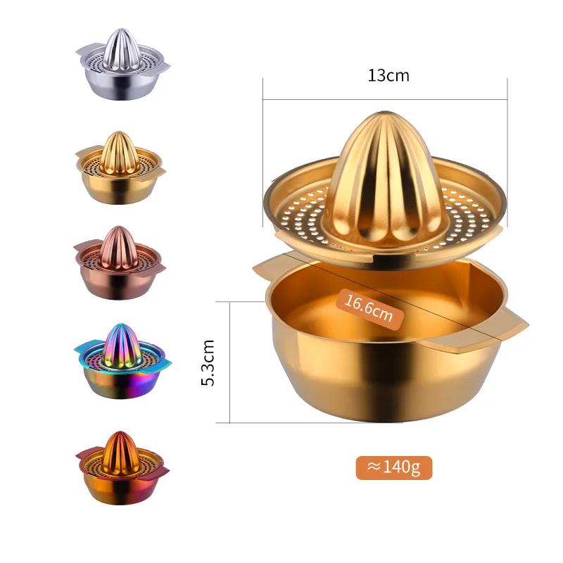Portable Lemon Orange Manual Fruit Juicer 304 Stainless Steel Kitchen Accessories Tools Citrus Raw Hand Pressed Juice Maker
