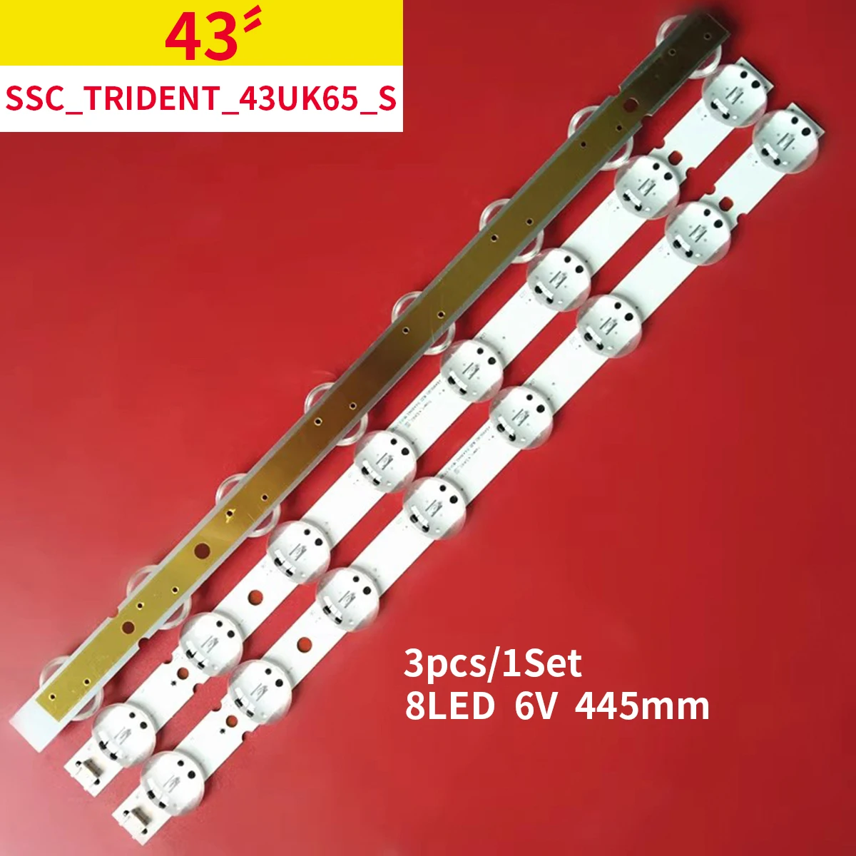 

3PCS LED backlight strip for SSC_Trident_43UK65_S 43UK6520 43UK6510 43UK6520PSA 43UK6510PSF 43UK6500 43UK6750 SVL430A62