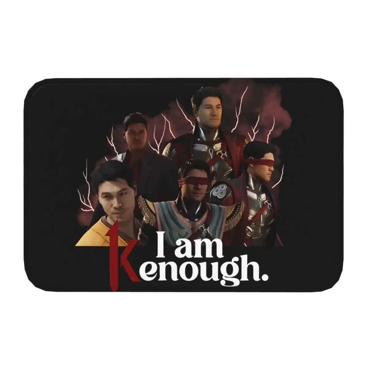 Kenshi Takashashi I Am Kenough Mortal Kombat Bath Mat Mortal Kombat Doormat Kitchen Carpet Balcony Rug Home Decoration