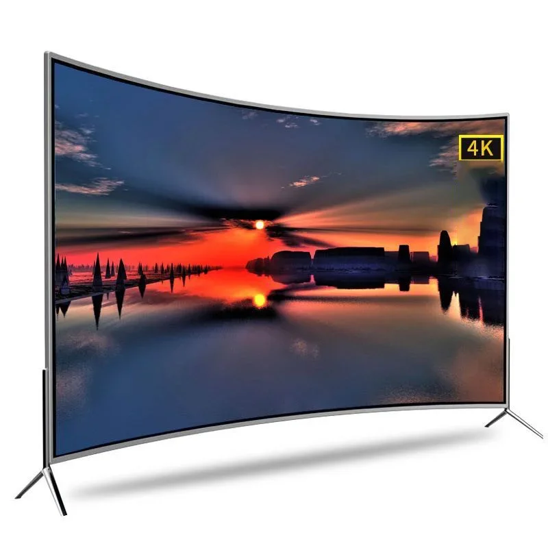 55 Inch Curved Screen Led Tv Television 4k Smart Tv 55 Inch