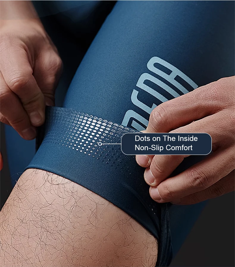 LAMEDA Herren-Radsport-Trägerhose, professionelle Radsport-Träger, 6-Stunden-Pads, hohe Taille, Fahrrad-Shorts, atmungsaktive Rennrad-Bekleidung – Detail 9