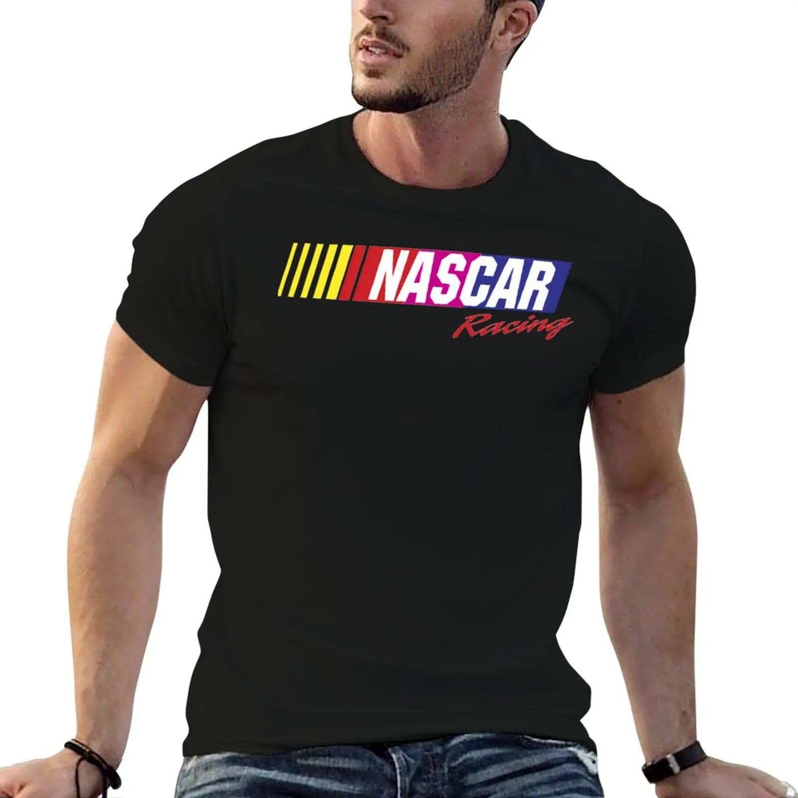 

Racing Nascar Cool T-Shirt man t shirt graphic black cotton t-shirt plain for man package T-Shirt