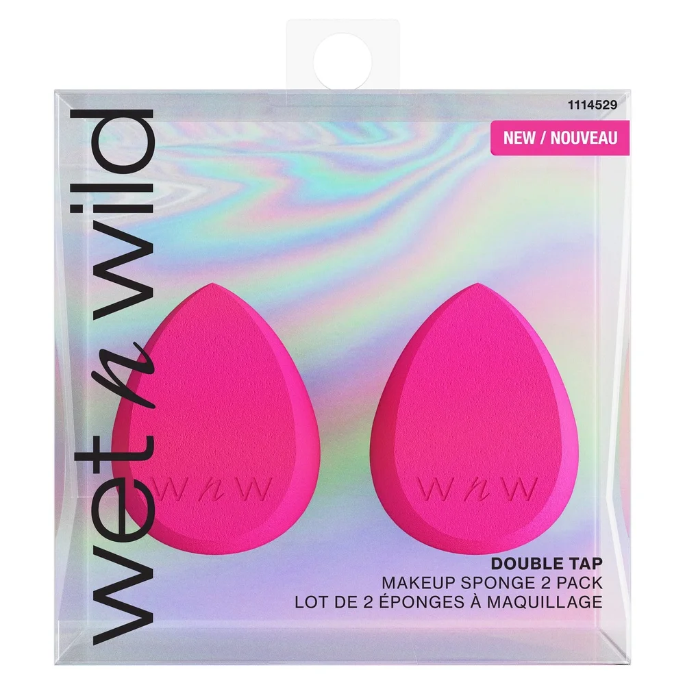 Makeup Sponge Wedge 2 Pack Teardrop Design Hydrophilic Material Seamless Application Reduces Waste Effortless Blending Reusable
