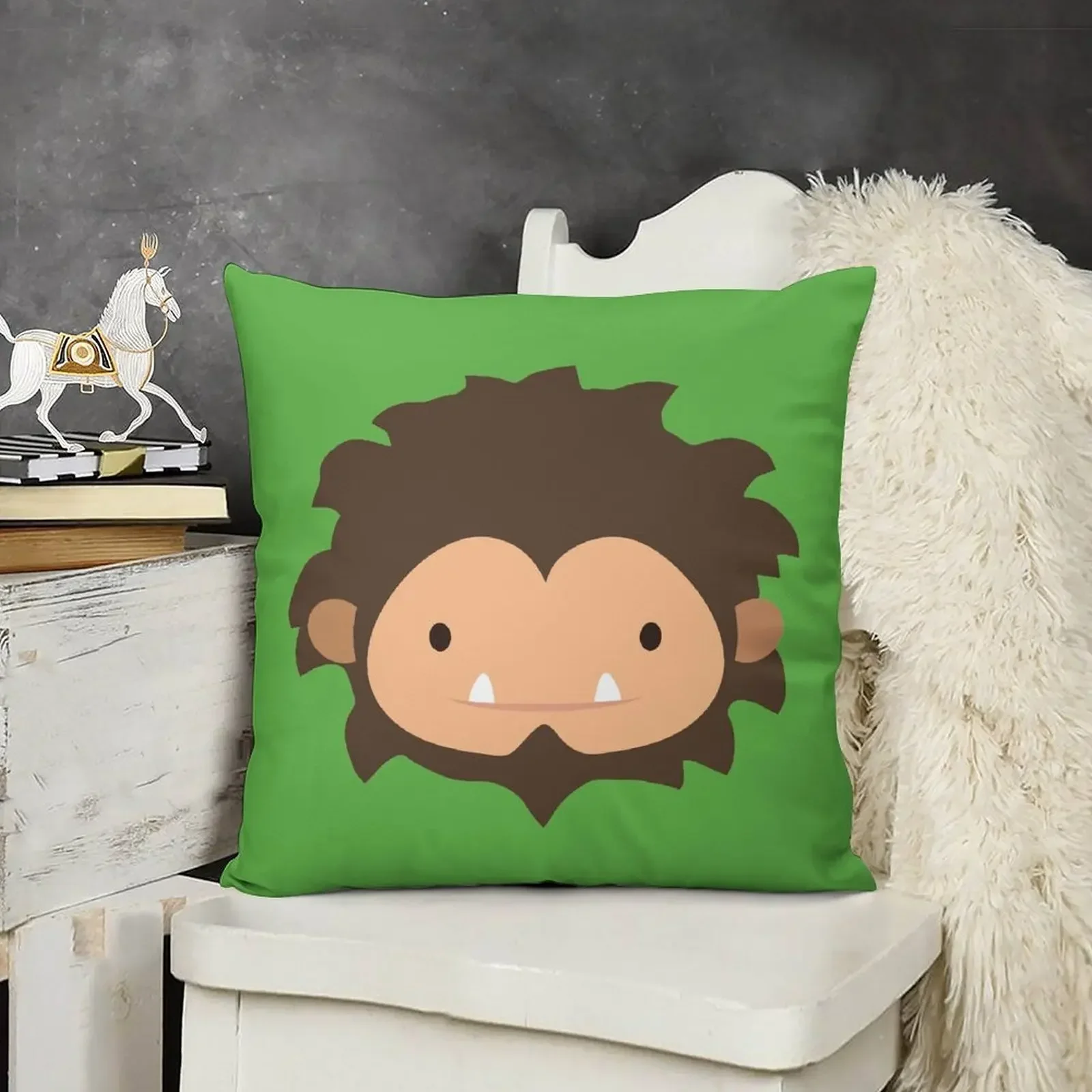 Sneaky Sasquatch-fundas de sofá con cabeza grande para sala de estar, almohadas ornamentales, almohadas para dormir