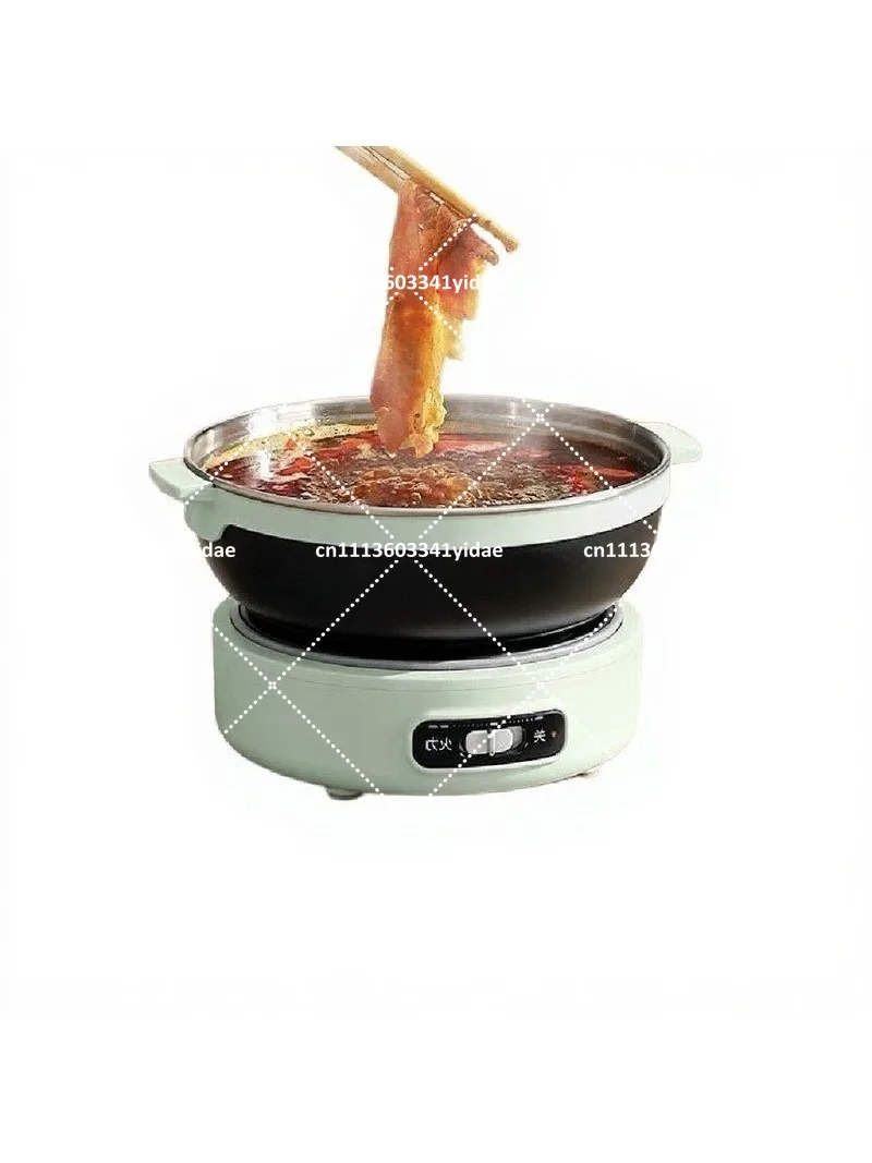 220V  Electric Cooking Pot Portable Multi Cooker Dormitory Travel Folded Rice Cooker Split Hot Pot Electrical Capabilities