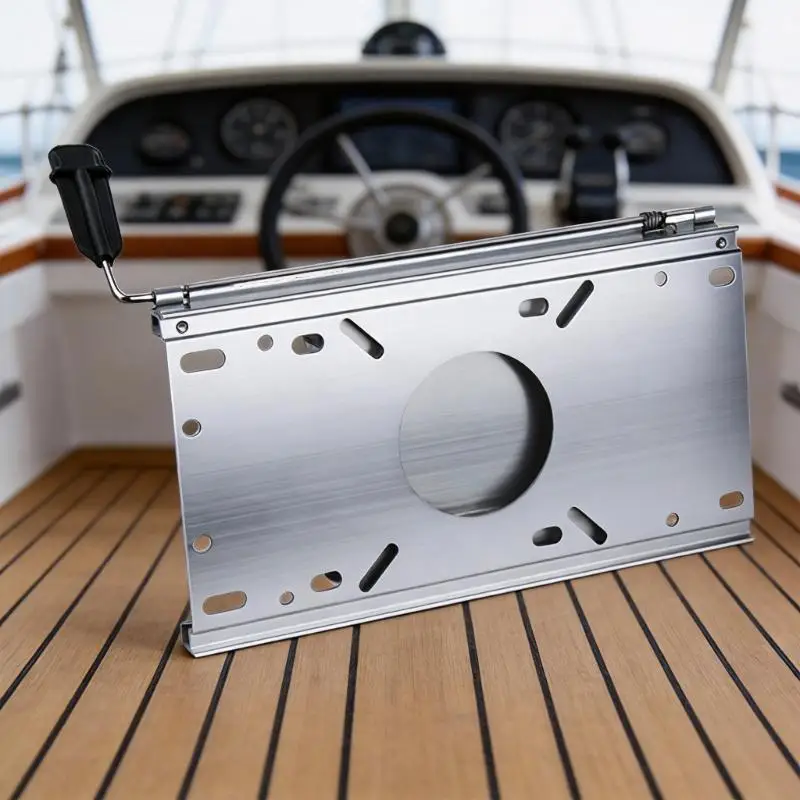 G7NA Verstellbare Aluminium-Schiebeschiene, Bootssitz-Sockel-Sitzrutsche mit arretierbarer Sitzhalterung für Marine-Stühle – Detail 9