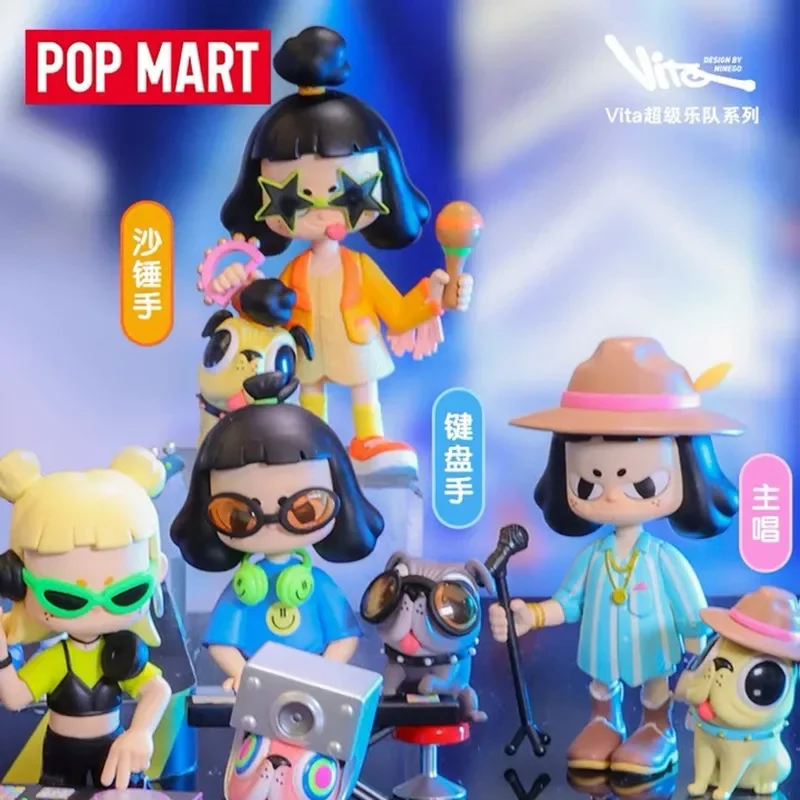 

POP MART Vita Super Band Series слепая коробка Guess Bag Mystery Box игрушки куклы милые аниме фигурки настольные украшения подарочная коллекция