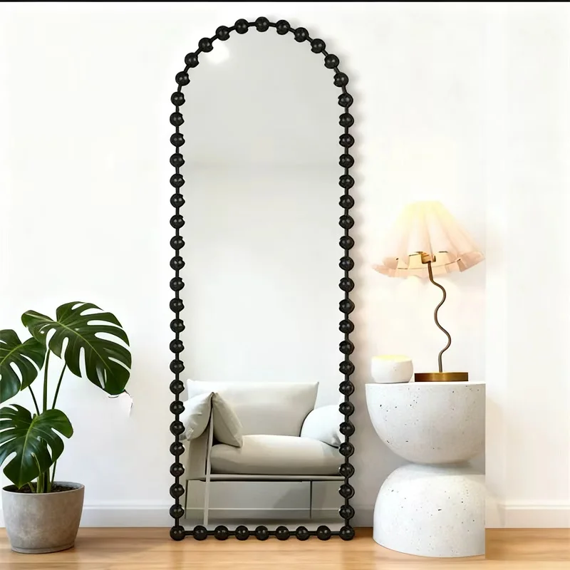 مرايا الأميرة الفريدة من نوعها لكامل الجسم، غرفة نوم فاخرة، مرآة حائط كبيرة، صالون قائم، أثاث Miroir Sur Pied الحديث للمنزل #2