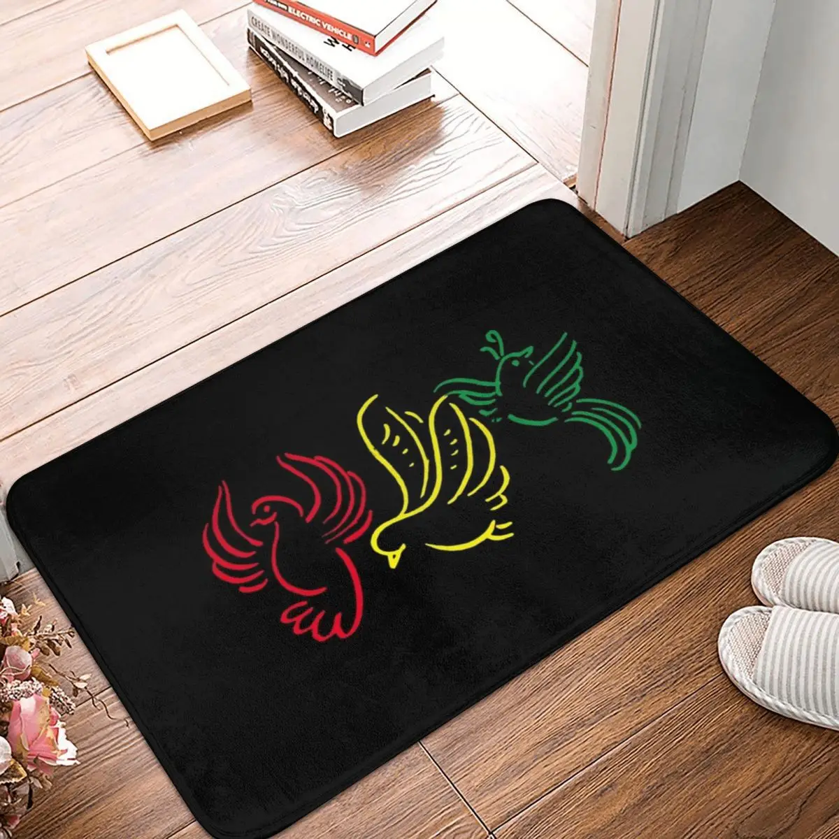 Ajax Bob Marley 3 Little Birds Non-slip Doormat Floor Mat Cushion Carpet Rug for Kitchen Entrance Home Living room Footpad Mats