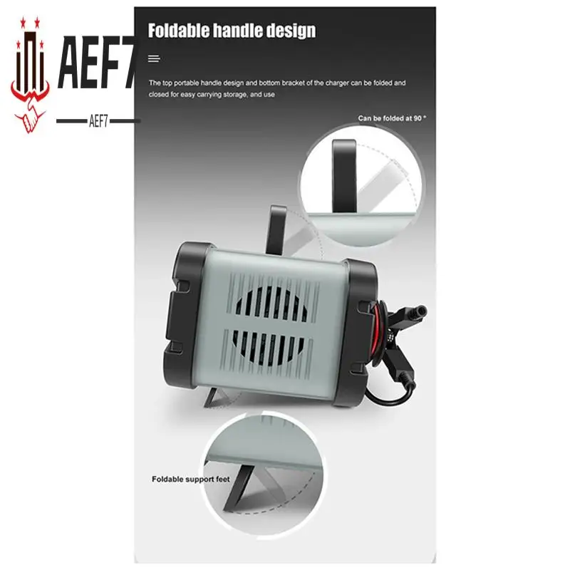 

AEF7-E-Fast Car Charger Motorcycle Charge Lead Acid 12V Charger LCD Display Car Battery Charger US Plug