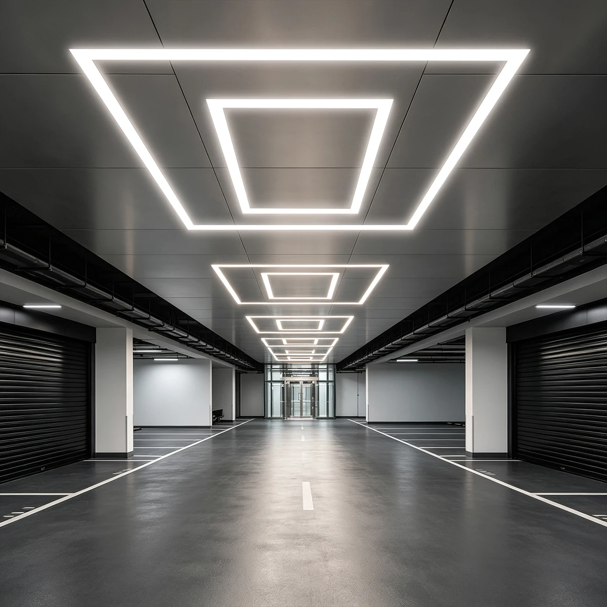 

565mm length LED tube splicing rectangular garage light material, lightweight and easy to install,suitable for 110V-220V