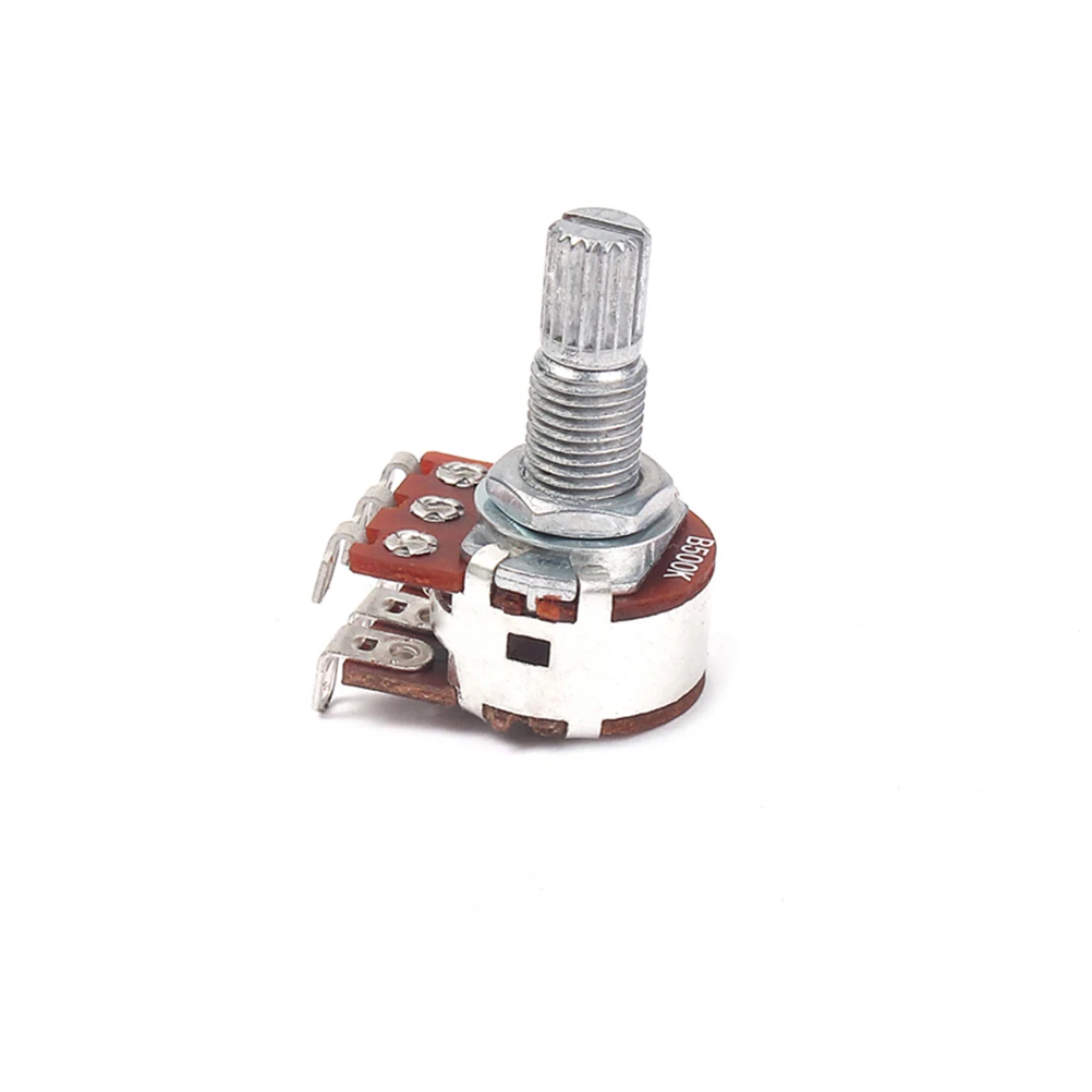 

Premium B500k Dual Potentiometer Split Shaft Audio Taper for Guitar Volume Tone Upgrade Easy Install Long Knurled Reliable