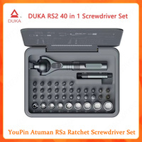 DUKA Atuman RS2 Ratchet Screwdriver Set Extendable Handle 28pcs S2 Magnetic Bits Multifunctional 180° Ratchet Head Screwdriver