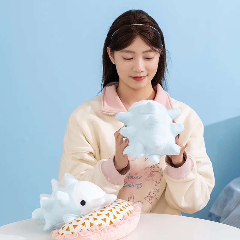 Snom Plüschpuppe, schöne Eisfigur, weiches, flauschiges Sammelspielzeug für Spiele- und Anime-Fans, für den Innenbereich, Tischdekoration, Heimdekoration – Detail 3
