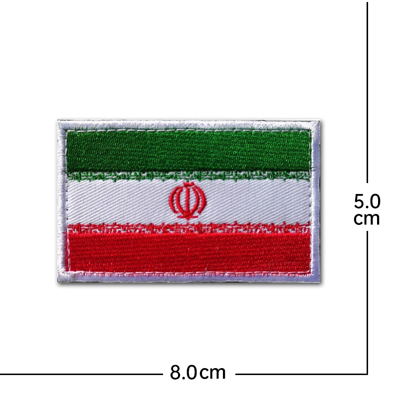 Africa country Morocco Flag Badge Embroidered Army Military Tactical Hook Loop Patches Cloth Stickers Shoulder Emblem Applique