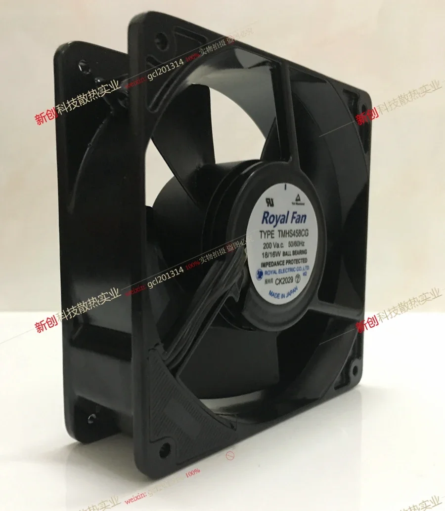 

Royal Fan TMHS458CG Server Cooling Fan AC 200V 16W 120x120x38mm