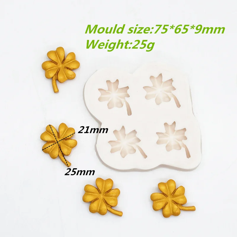 Blooming Flower Silicone Mold Clover Resin Kitchen Baking Tool Dessert Pastry Lace Decoration DIY Cake Chocolate Fondant Moulds