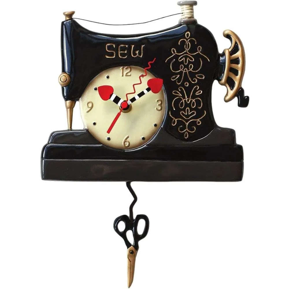 

Vintage Stitch Sewing Machine Pendulum Wall Clocks