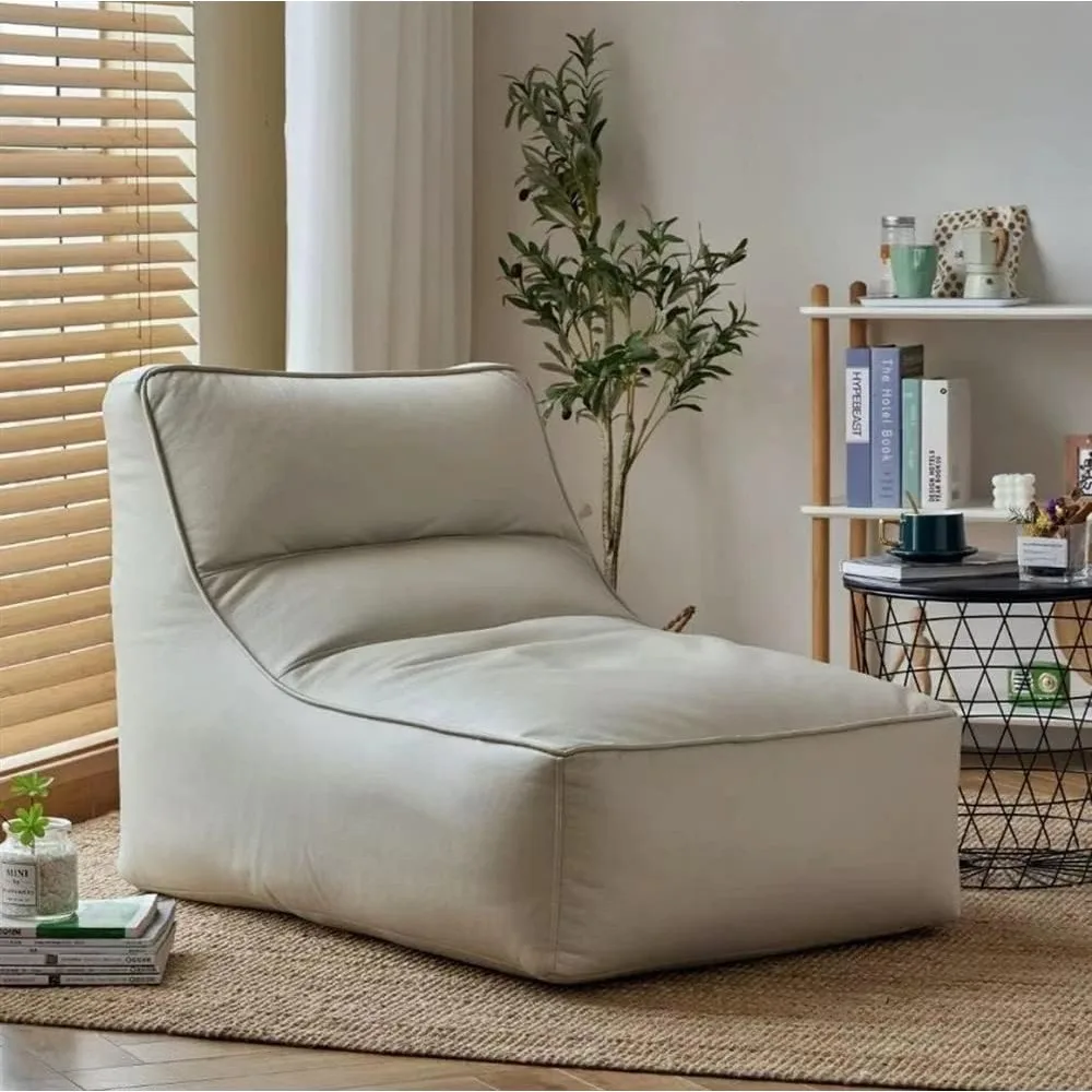 

Bean Bag Chair Bean Bag Cover Luxury Single Lazy Sofa Cover Faux Leather Chaise Lounge Bean Bag Cover For Bedroom Living Room Ga