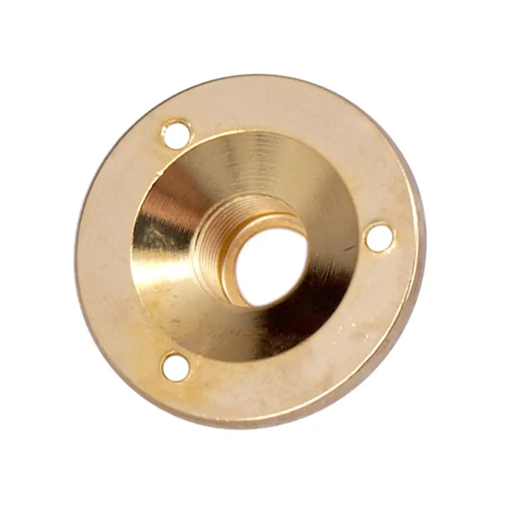 Threaded Jack Plate Iron Metal Part for Guitar Bass Replacement with Screws Professional Guitar Repair Accessories