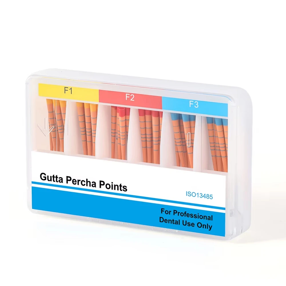 3Boxes=180pcs Dental F1 F2 F3 Gutta Percha Points with Scale Endodontic Root Canal Obturating Tips Bars Taper Dental Consumables