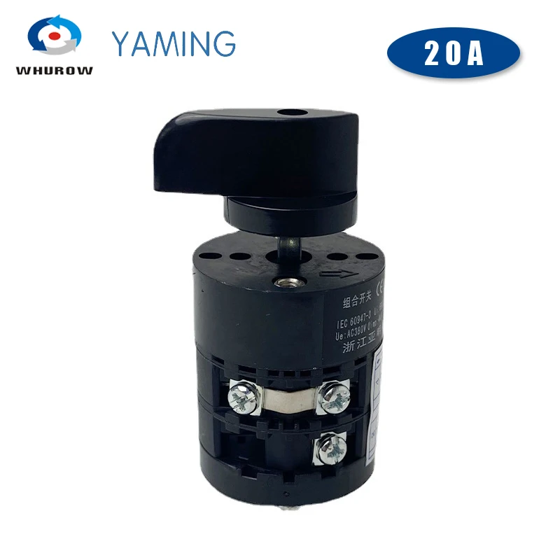 HZ5B-20/2 Changeover Cam Combination Rotary Switch 690V 20A Three Position 2 Levels Control Power Circuit Motor