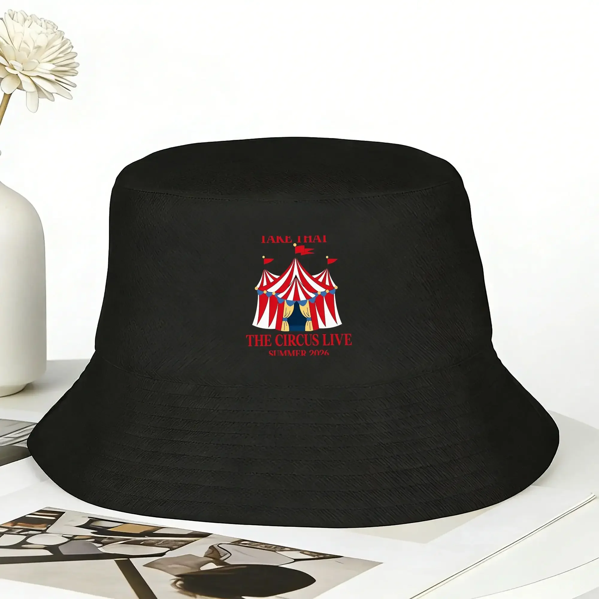 New Take That The Circus Live Bucket Hat  Outdoor Fisherman Caps  Beach Travel Sunscreen Hats For Unisex Classic Graphic Cap